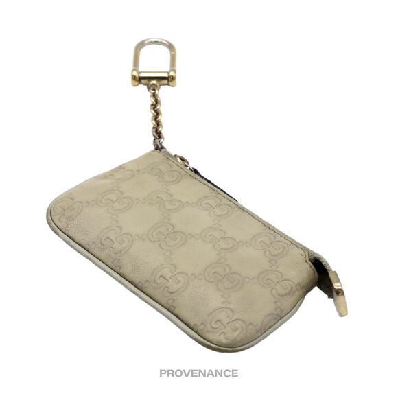 🔴 Gucci Key Pouch Cles - Cream GG Guccissima Leather - Picture 3 of 7